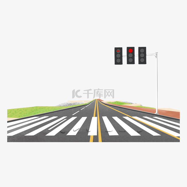 道路马路红绿灯