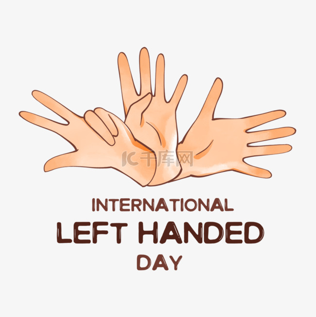 手指手势国际左撇子日