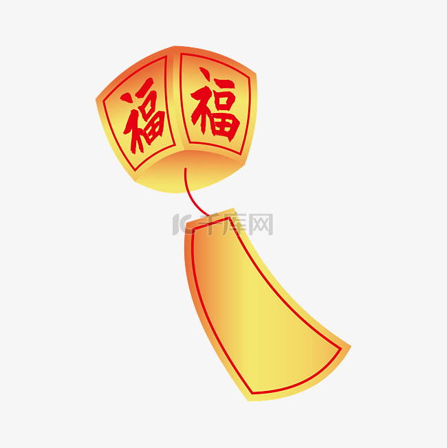 中国风新年兔年立体灯笼png