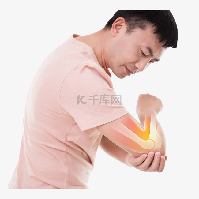 男性关节疼痛胳膊肘受伤