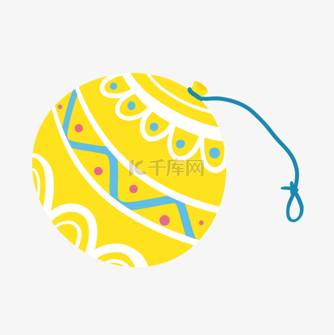 黄色气球卡通涂鸦日本夏日祭水風