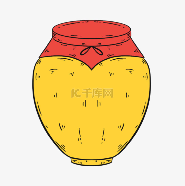 俄罗斯谢肉节密封的黄色罐子