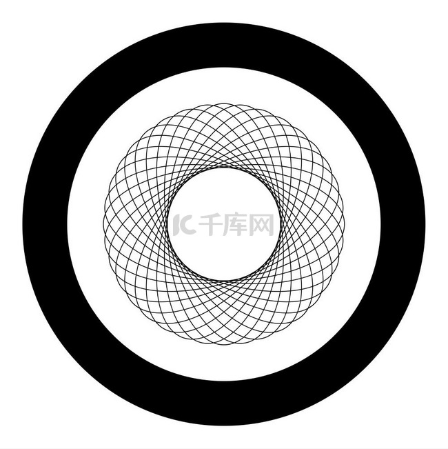 螺旋图抽象元素圆形同心图案圆形