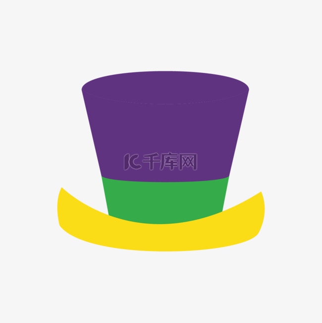 狂欢节可爱紫色高筒帽