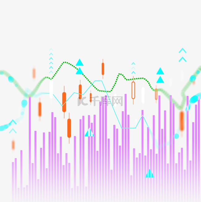 股票市场走势图分析紫红色