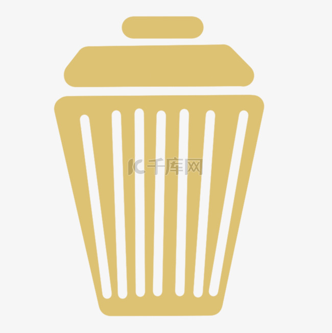 黄色垃圾桶卡通instagram图标