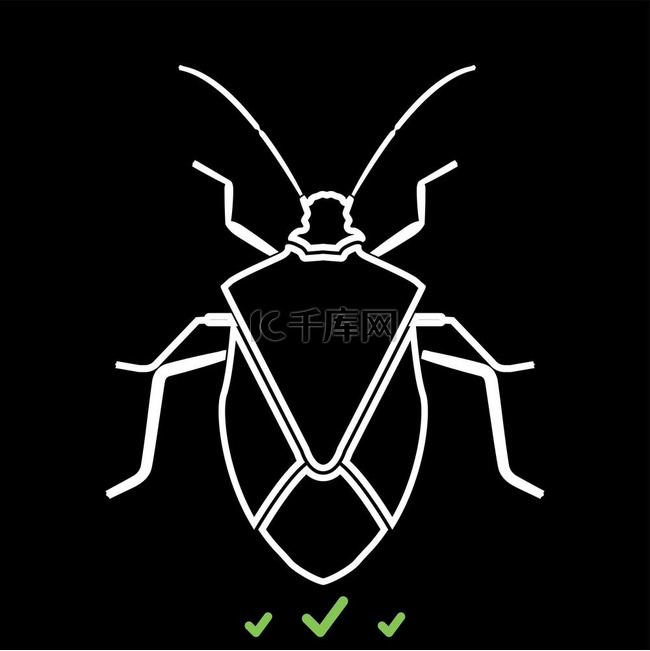 Bug 是白色图标 .. Bug 是白色图标。素材图片免费下载-千库网