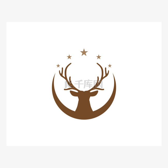  鹿头标志和符号 
