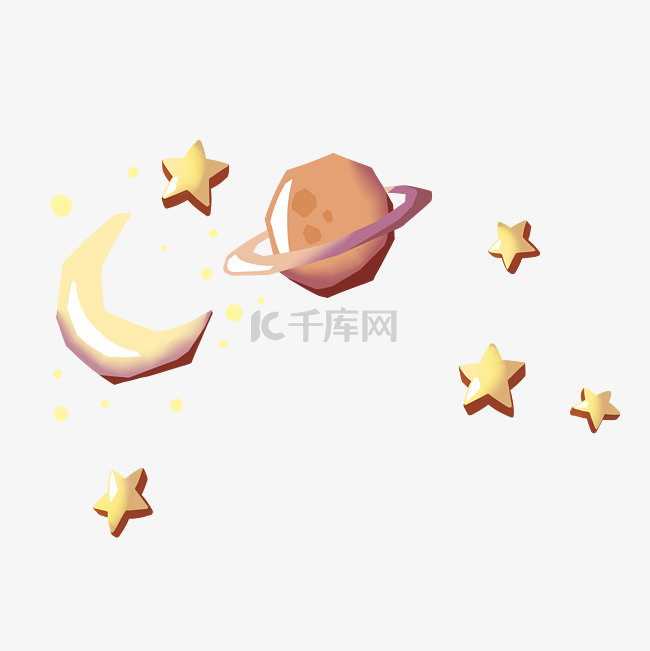 星空星球月亮