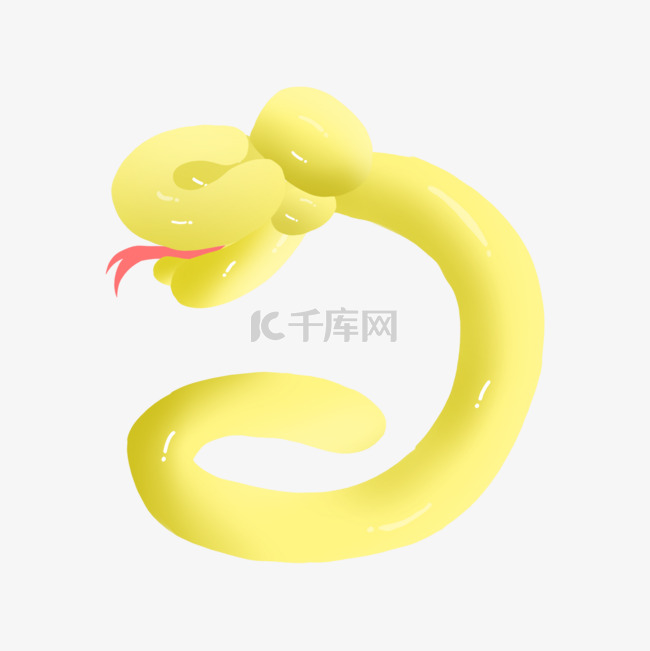 蛇气球卡通玩具玩耍黄色