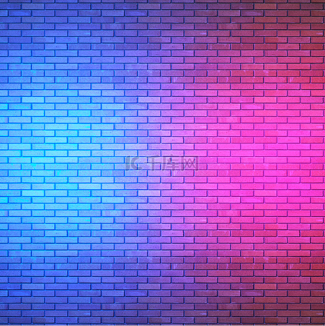 荧光霓虹彩绘炫酷墙面砖墙边框