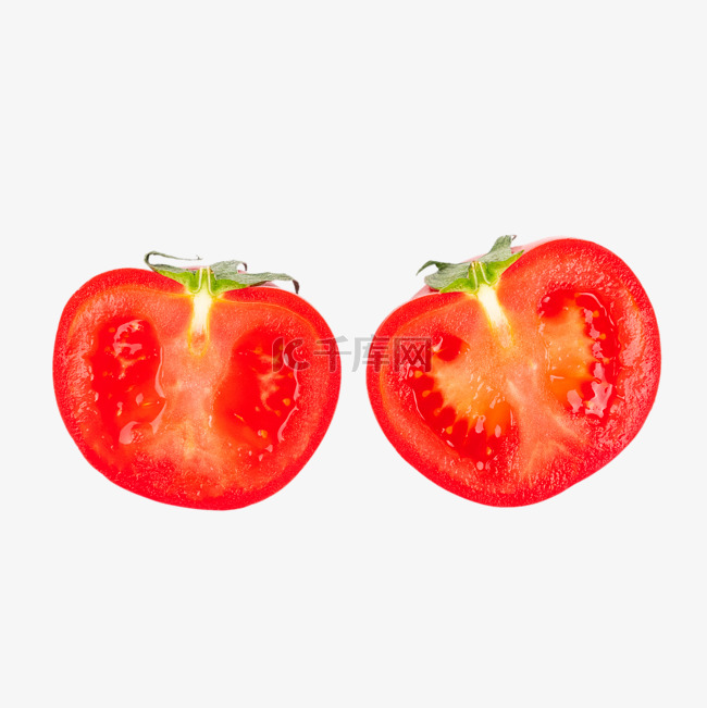 新鲜果蔬切开番茄
