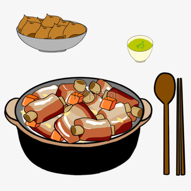 萝卜炖排骨和糖炒栗子