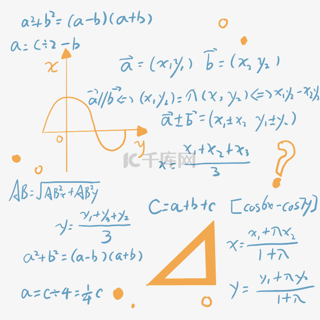 数学公式学科底纹