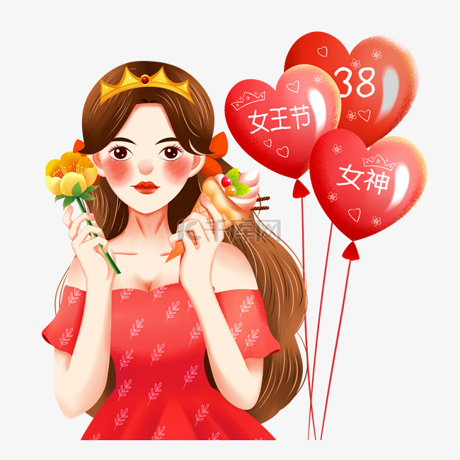 38女神节妇女节气球