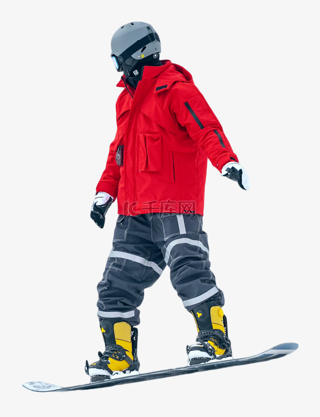 冬季滑雪人物冬季