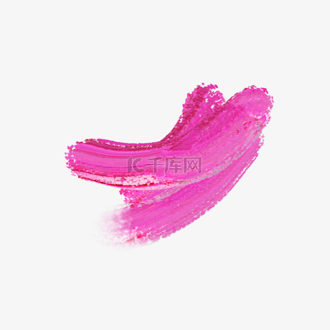粉色油画颜料质感笔刷