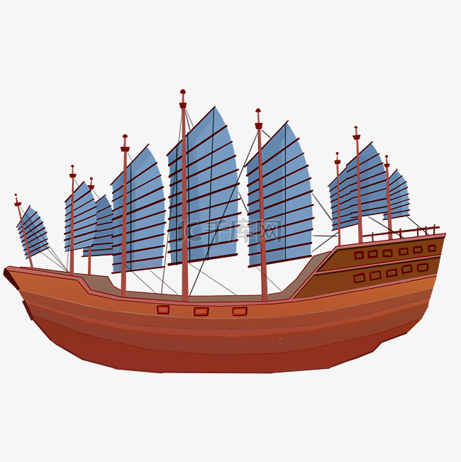 郑和下西洋航海帆船