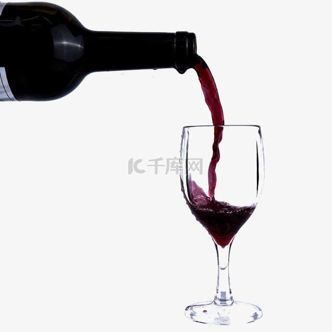 红酒瓶美食玻璃杯红酒