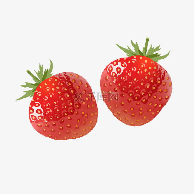 仿真写实草莓美味水果