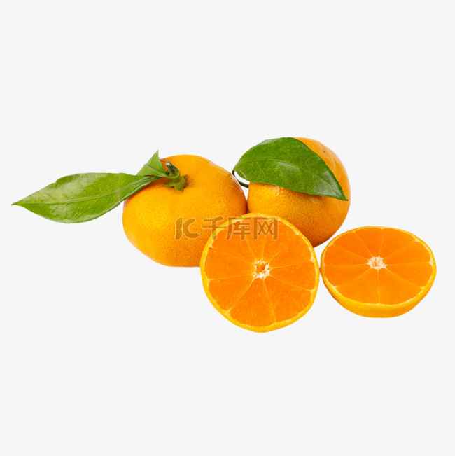 新鲜小叶橘橘子