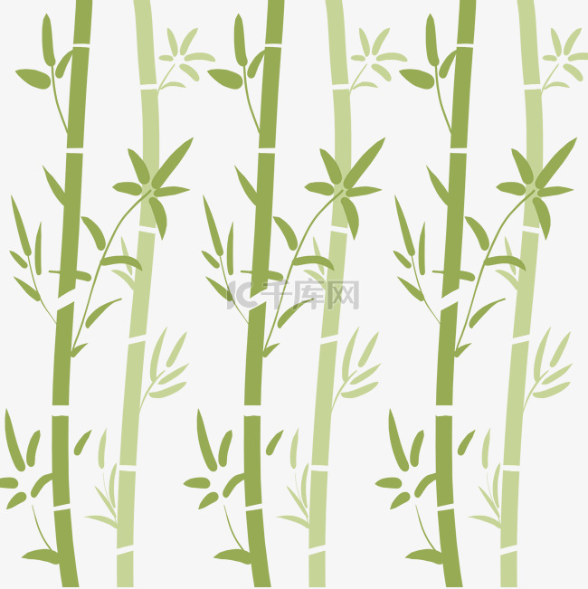 绿色植物竹子底纹淡雅