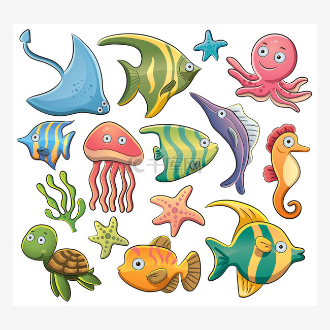 海洋动物集合