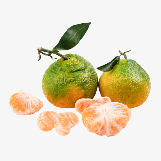 新鲜水果剥开丑橘