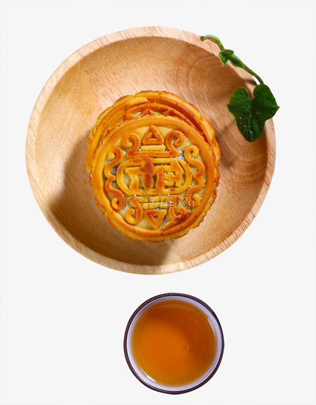 中秋节月饼食物茶水