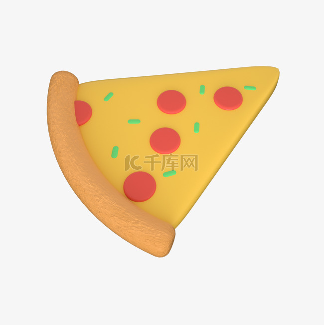 3D立体小吃披萨