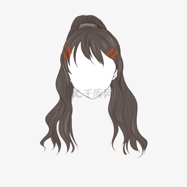 黑色头发日本动漫女性人物发型
