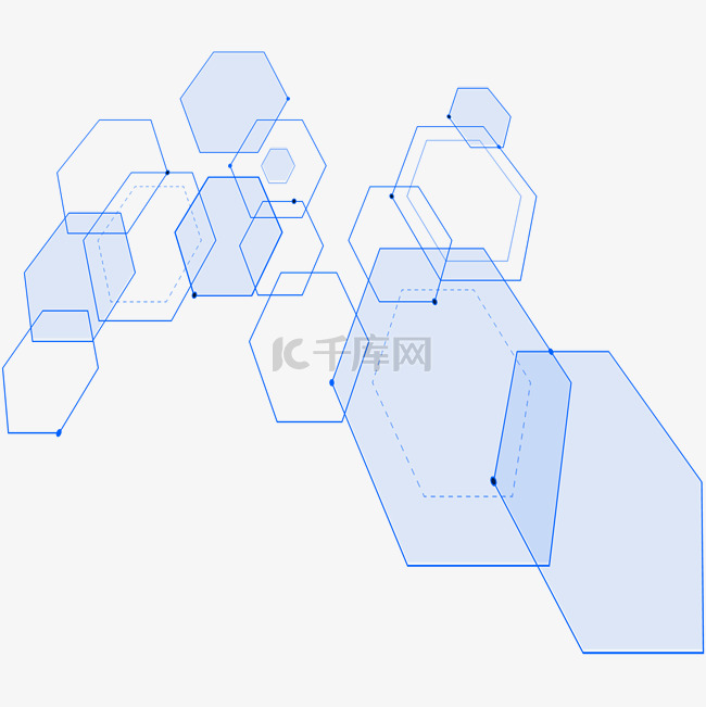 科技立体空间透视线条