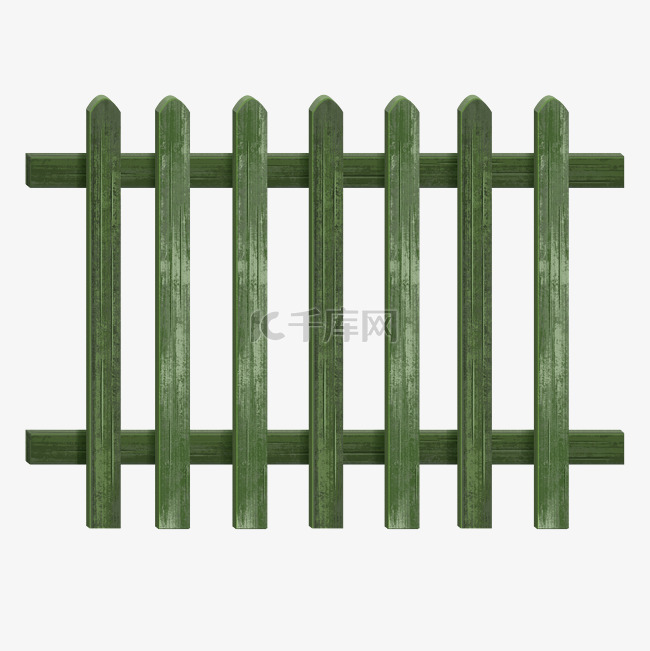 绿色栅栏护栏围栏