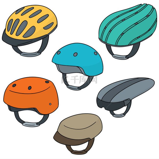 向量集的自行车头盔