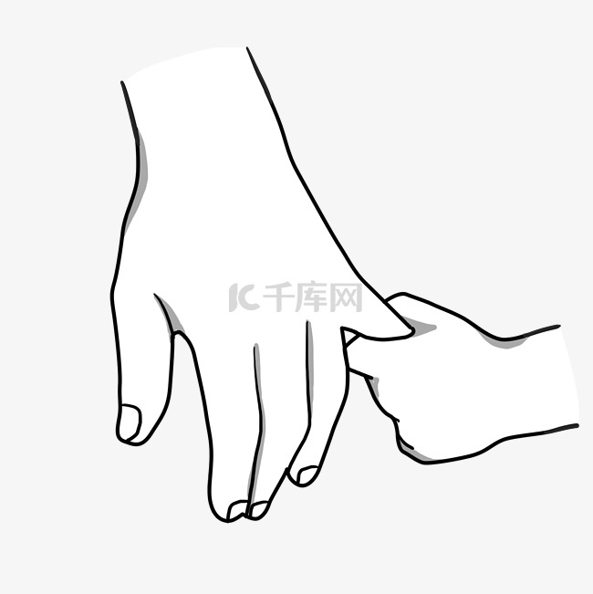 拉手指亲子手势素材图片免费下载-千库网