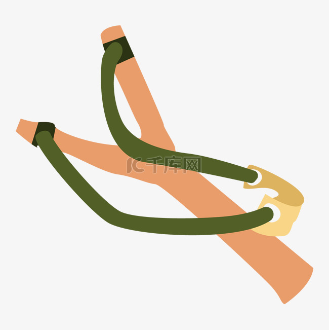 绿色皮筋弹弓