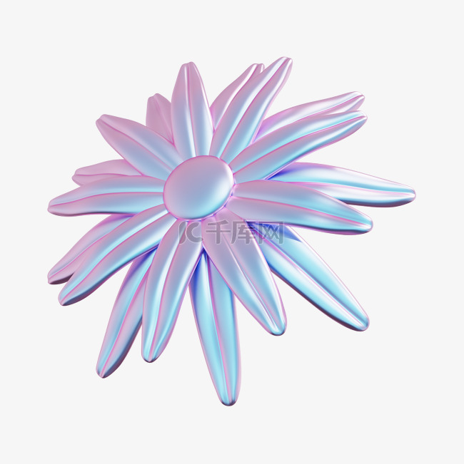 3DC4D立体酸性花朵