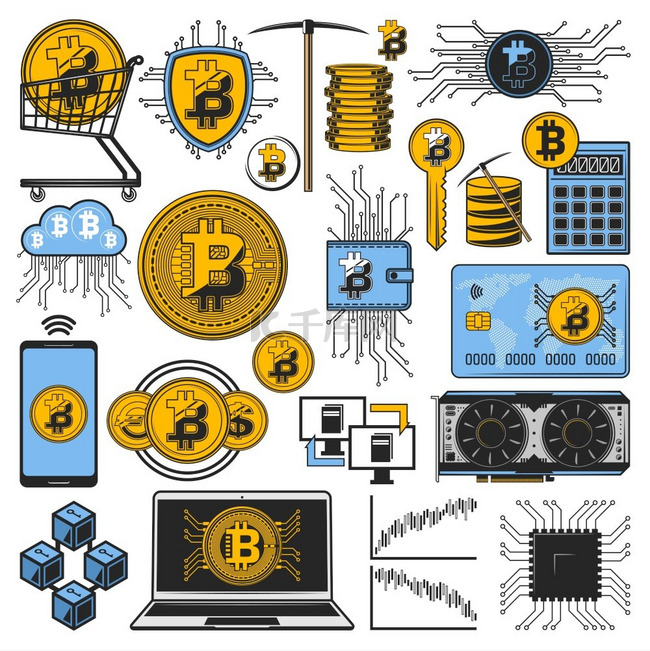 加密货币比特币、数字货币挖掘和