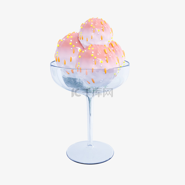 3DC4D立体冰淇淋杯