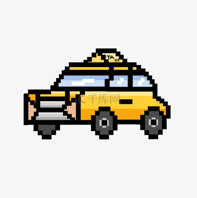像素艺术的出租车