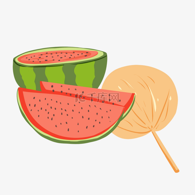 夏天食物水果西瓜消暑