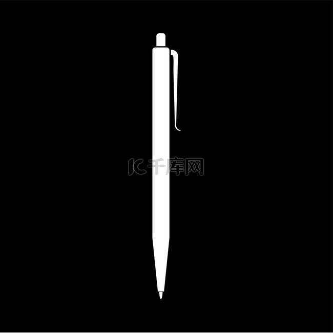 钢笔是白色图标.. 钢笔是白色