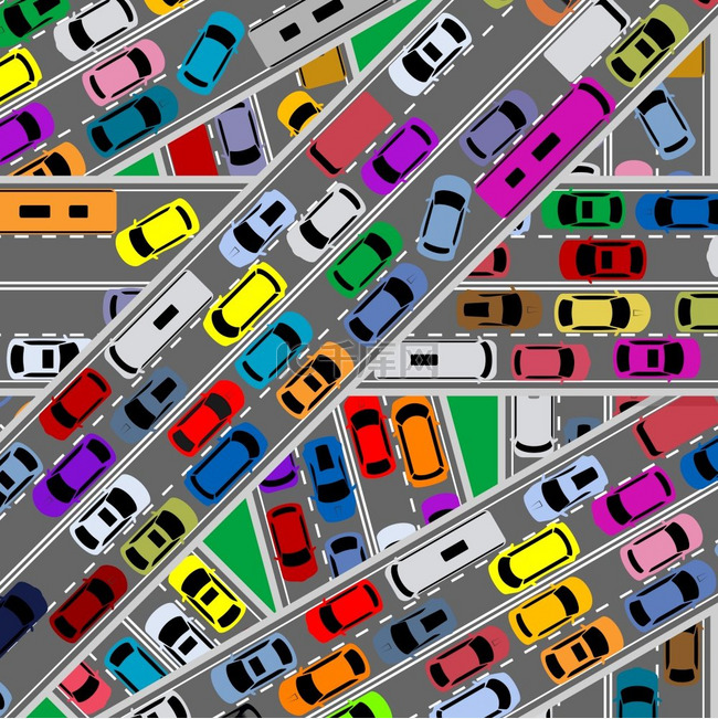 现代城市问题概念道路交通拥堵