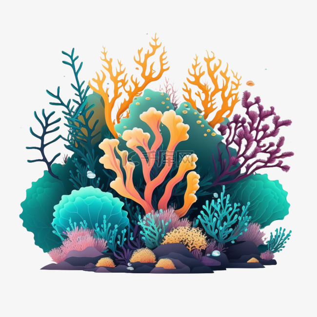 深海里美丽的珊瑚1