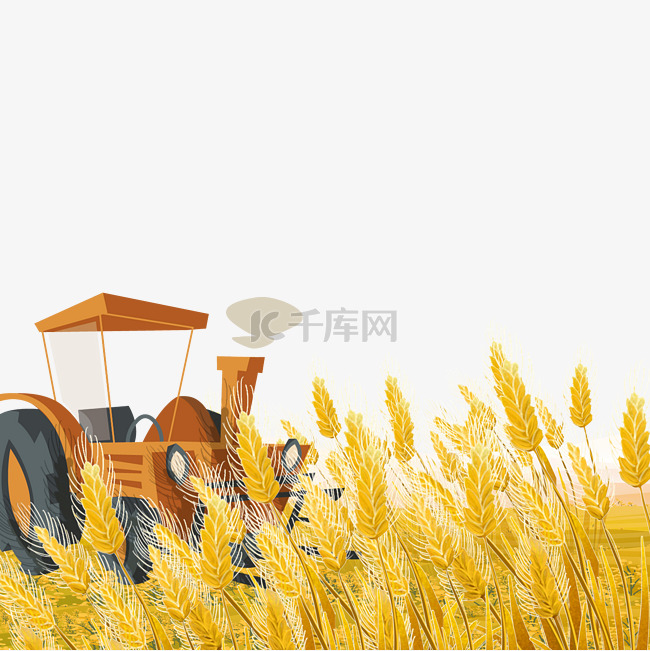 智慧农业科技丰收麦子