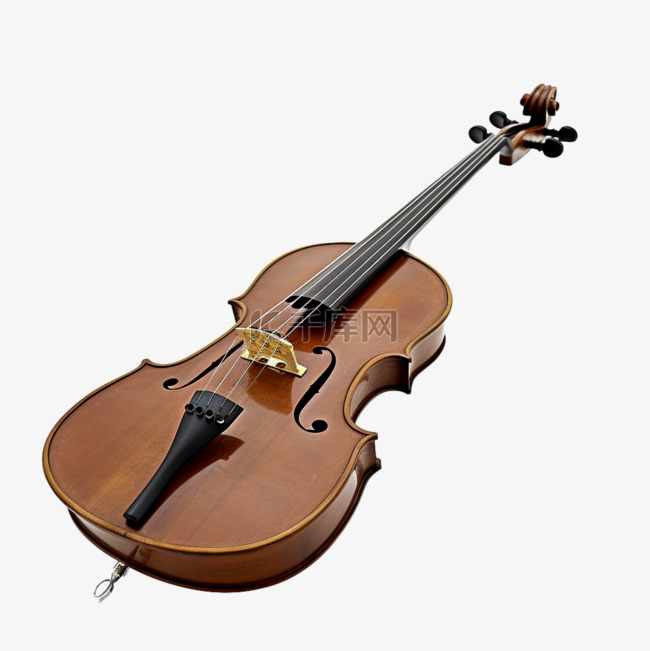 手绘音乐乐器小提琴