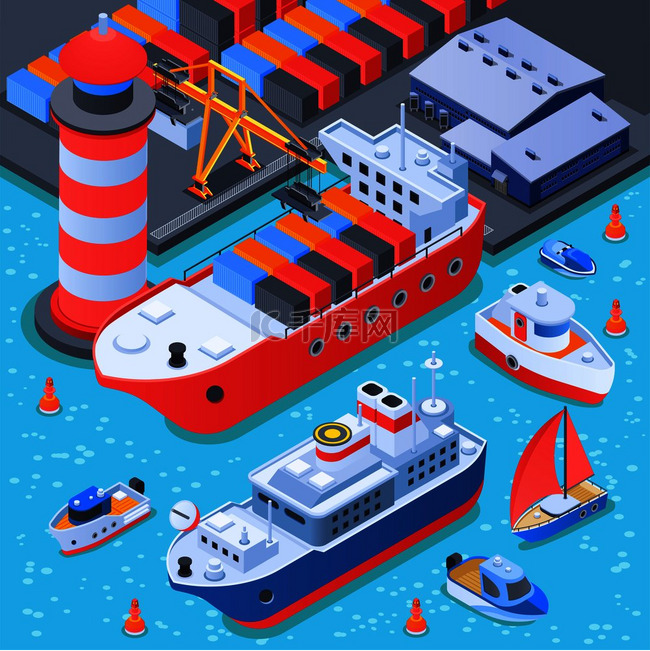 港口与船舶等距组成与码头设备、