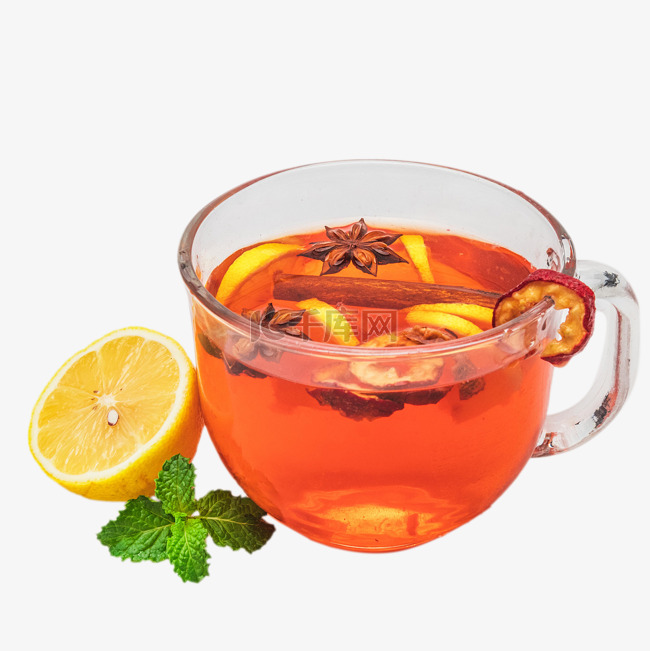 秋季柠檬红茶热饮