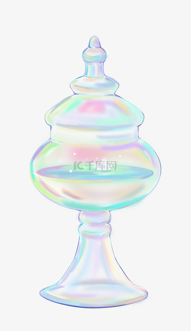 果冻色玻璃瓶