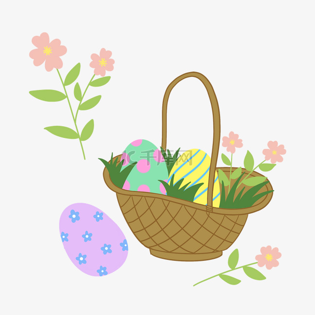 复活节篮子里的彩蛋